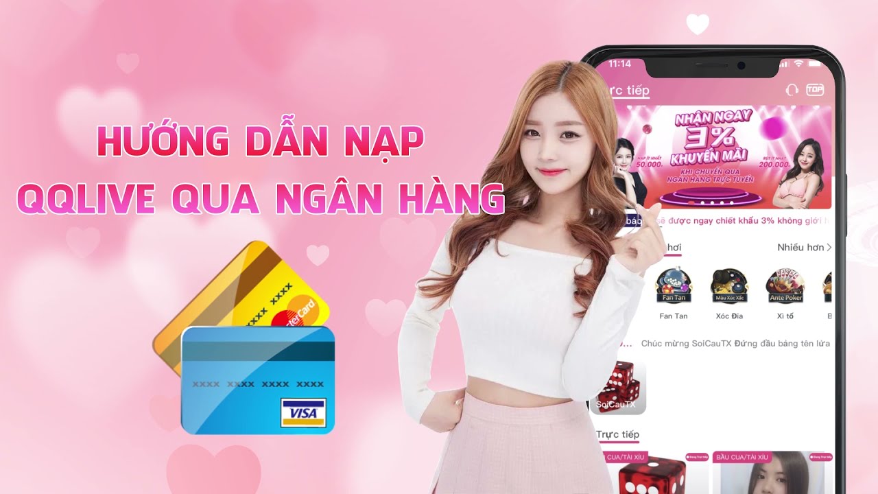 Nạp tiền qqlive qua ngân hàng